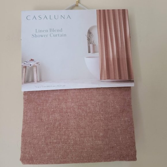 Target Bath Casaluna Linen Blend Shower Curtain 72 In X 72 In
